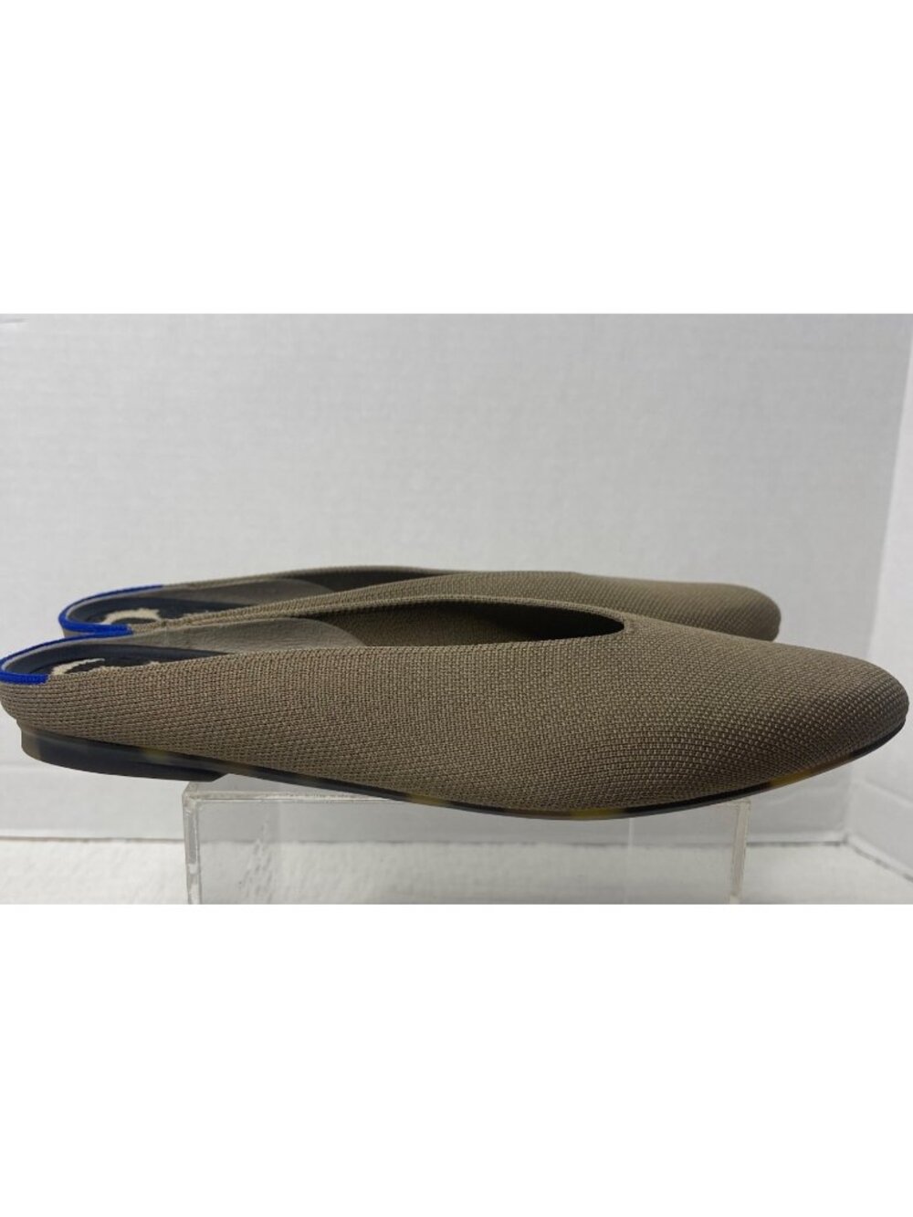 Rothy's Almond Demi Mules Women 10 Portobello Knit Washable Slip-on Flats NWOB - Picture 4 of 9